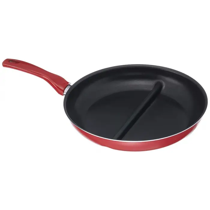 Redio 30 Cm Cingöz Çift Bölmeli Tava, Kırmızı