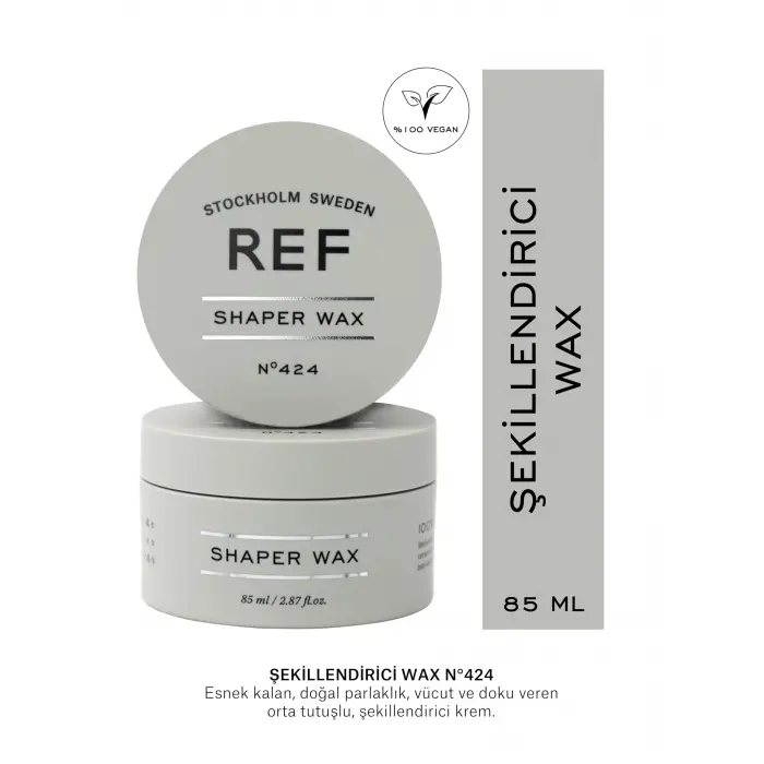 REF Stockholm Ref Shaper Wax 85 Ml Orta Tutuşlu Şekillendirici Krem