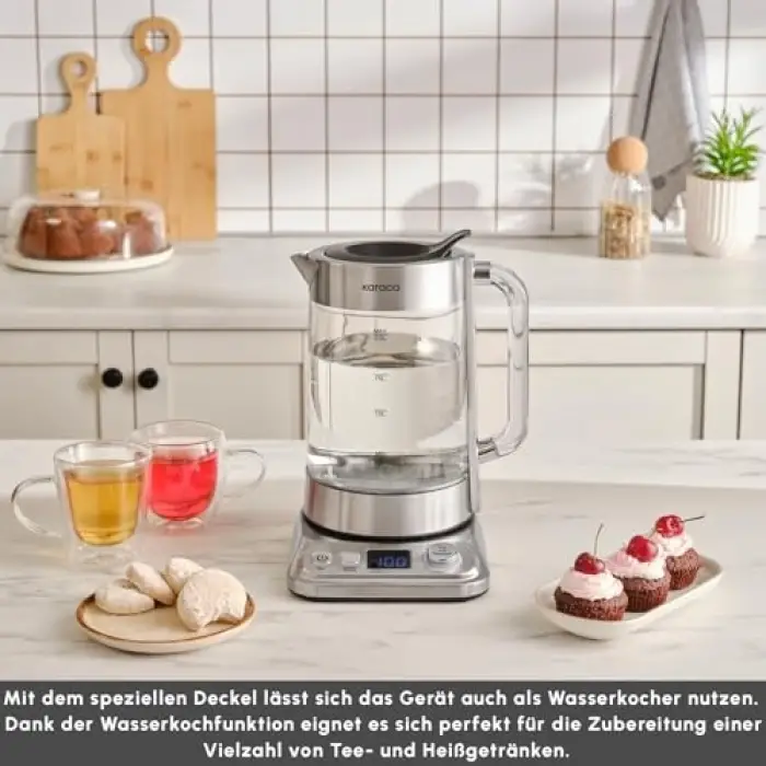 Refikadan XL Cam Çay Makinesi Chrome