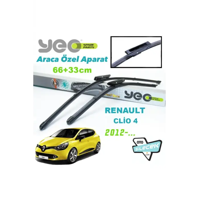 Renault Clio 4 ile Uyumlu Silecek Takımı 2012-...