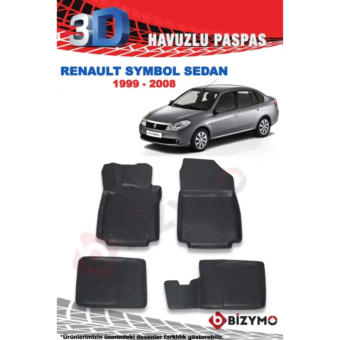 Renault Symbol Sedan 2007-2012 3D Paspas Takımı