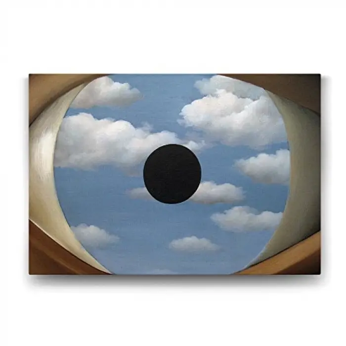 Rene Magritte - The False Mirror Tablosu - 60x40cm
