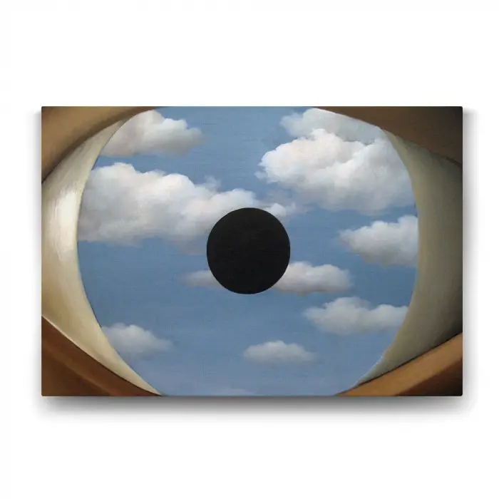 Rene Magritte - The False Mirror Tablosu - 60x40cm