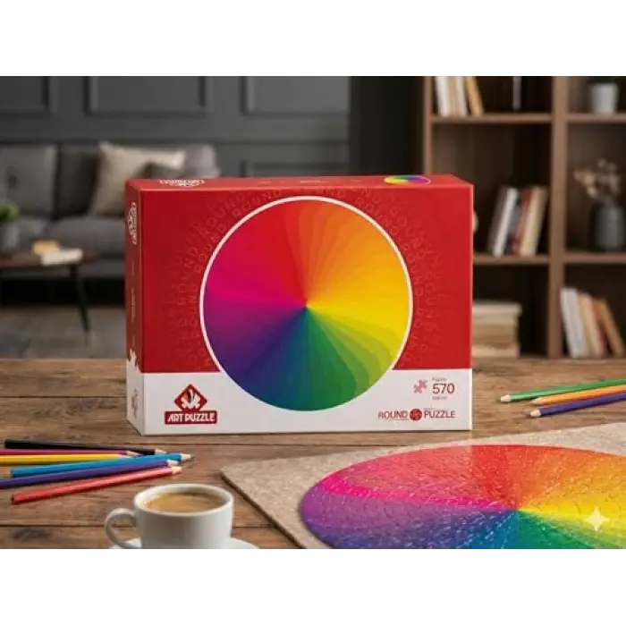 Renk Paleti 570 Parça Round Puzzle