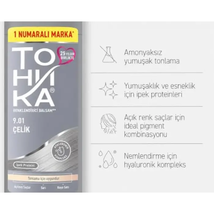 Renk Veren Saç Balsamı, 9.01 çelik, 150 ml