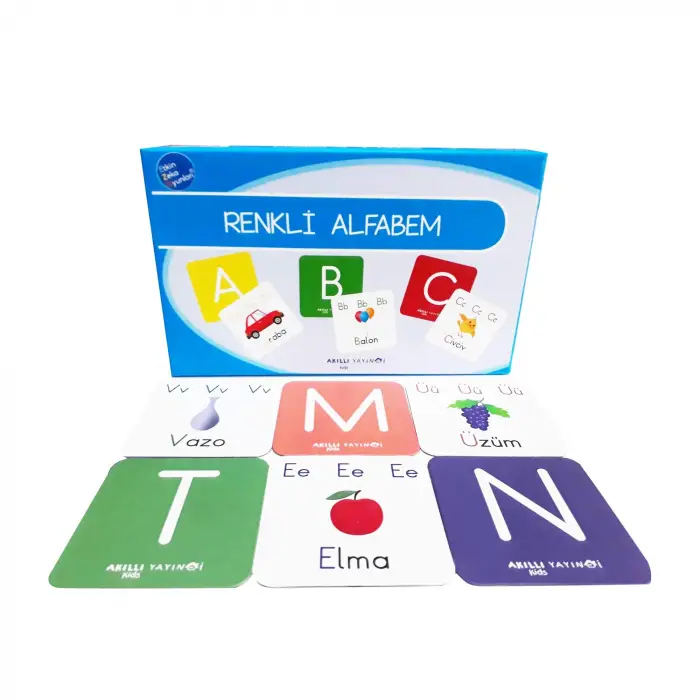 Renkli Alfabem: 29 Parça Kart