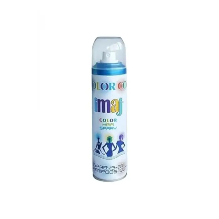 Renkli Saç Spreyi, Mavi, 100 ml