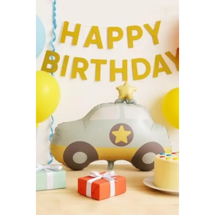 Retro Araba Folyo Balon