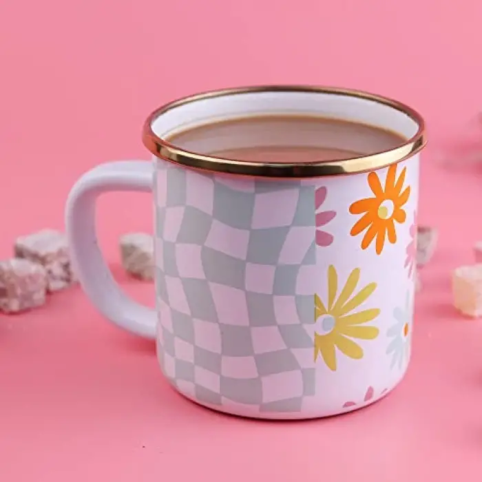 Retro Hippi Emaye Kupa