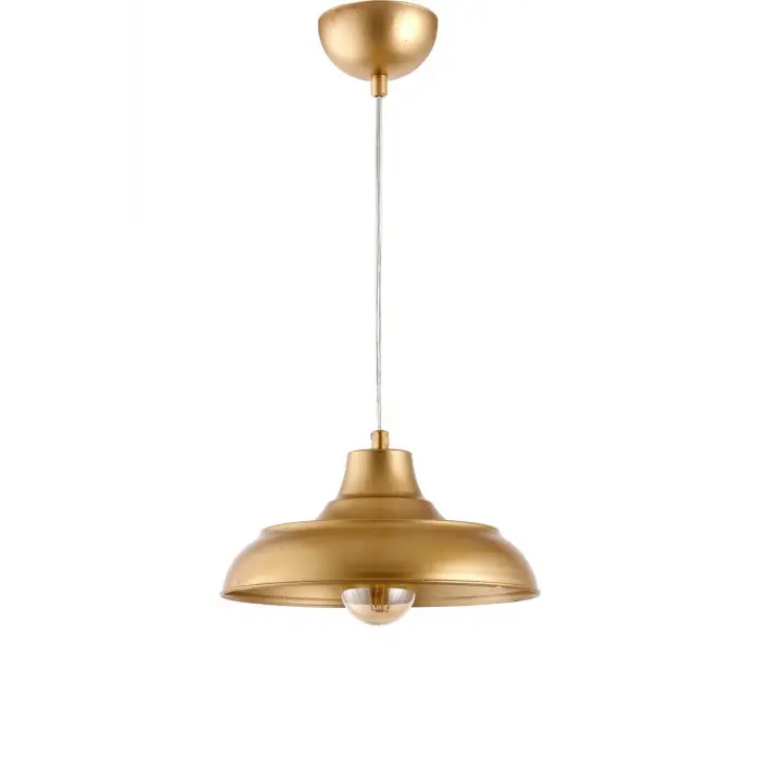 Retro Rustik Model Modern Metal Tekli Gold Sarkıt Avize Cafe Gold Tek Ebat 25 X 70 3506-Svm4Gold