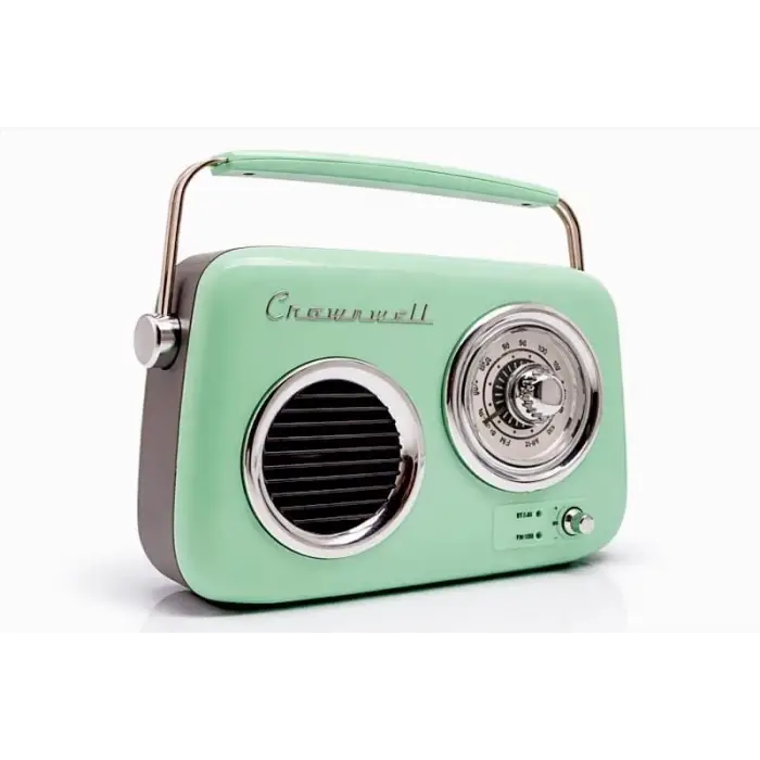 Retro Tasarımlı Bluetooth FM Radyo (Mint Yeşil)