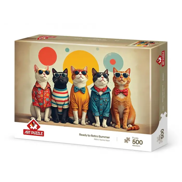 Retro Yazına Hazır 500 Parça Puzzle