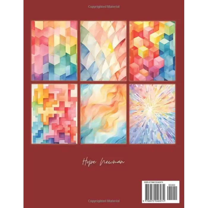 Reverse Coloring Book Patterns: 35 Unique Watercolor Patterns with muted colors for you to add the lines | ideal for Meditation and ADHD Relief (Reverse Coloring Books)