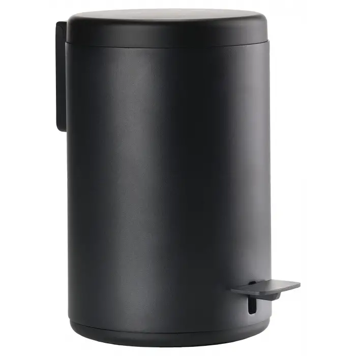 Rim Banyo Kozmetik Çöp Kutusu, 3 L, Siyah