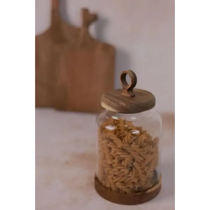 Ring Akasya Kapaklı Cam Kavanoz