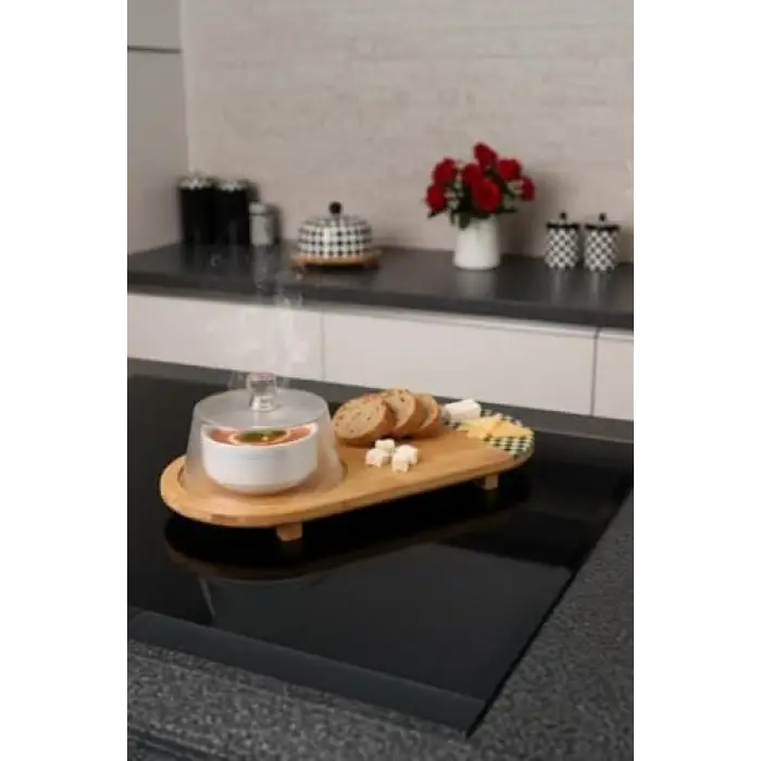 Ritual Cam Kapaklı Peynir Seti Oval