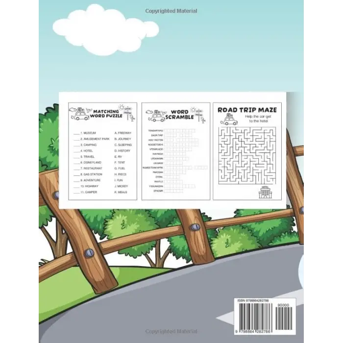 Road Trip Activity Book & Journal: Interactive Travel Notebook and Activities for Kids Age 4-8 / Puzzles, Mazes, Games & More