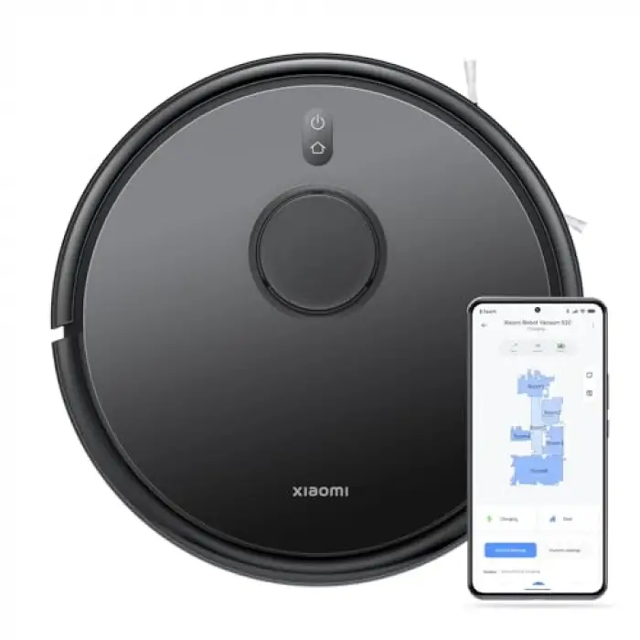 Robot Vacuum S20, 5000Pa Emiş Gücü, Akıllı Robot Süpürge, Siyah