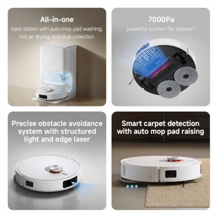 Robot Vacuum X20 Pro Robot Süpürge+Mop