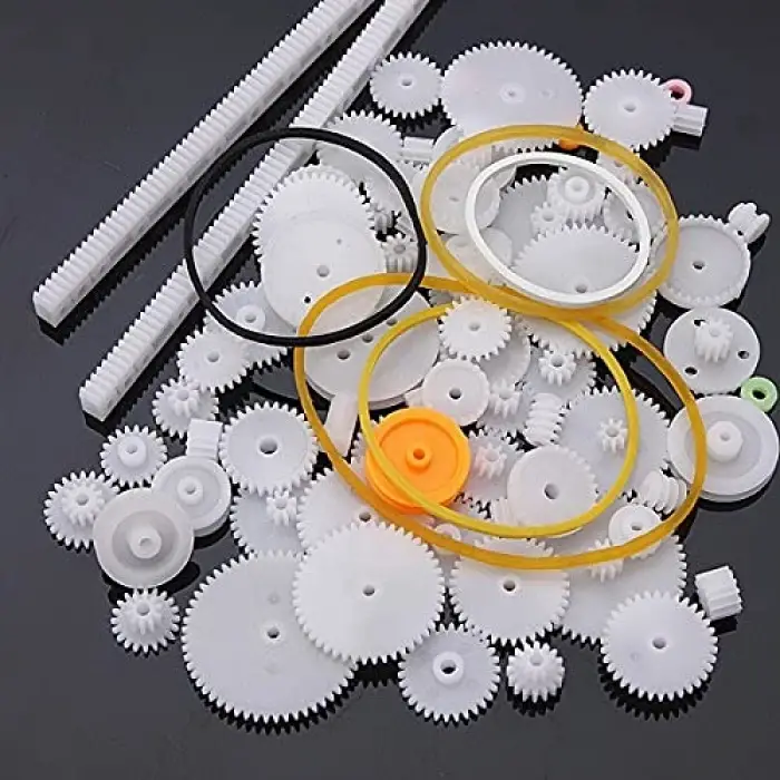 robotistan 75 Parça Plastik Dişli Çark Seti (DC Motor - DIY - Hobi Seti)