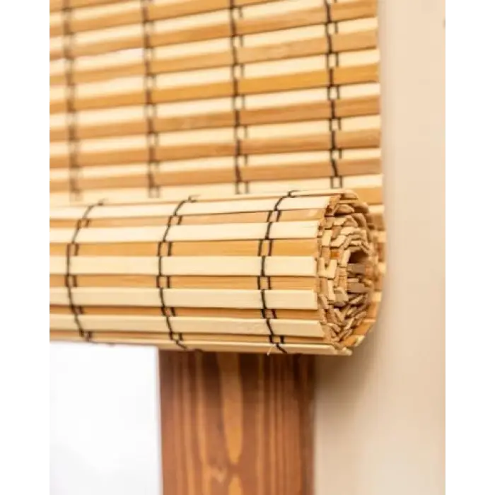 Rodos Ahşap Bambu Stor Perde (150 x 180)