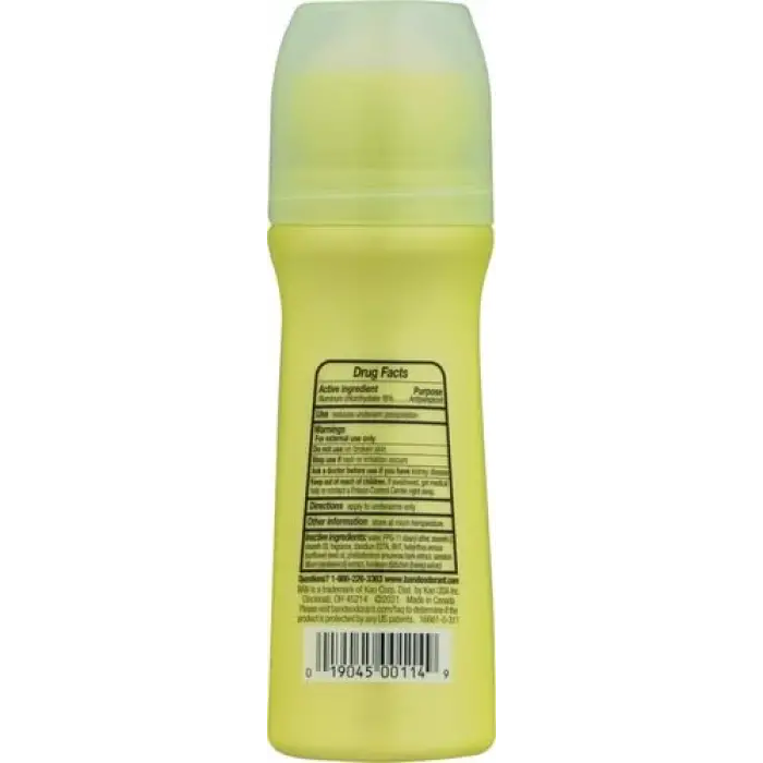 Roll-On Terlemeyi Önleyici Deodorant, Normal, 3,5 oz