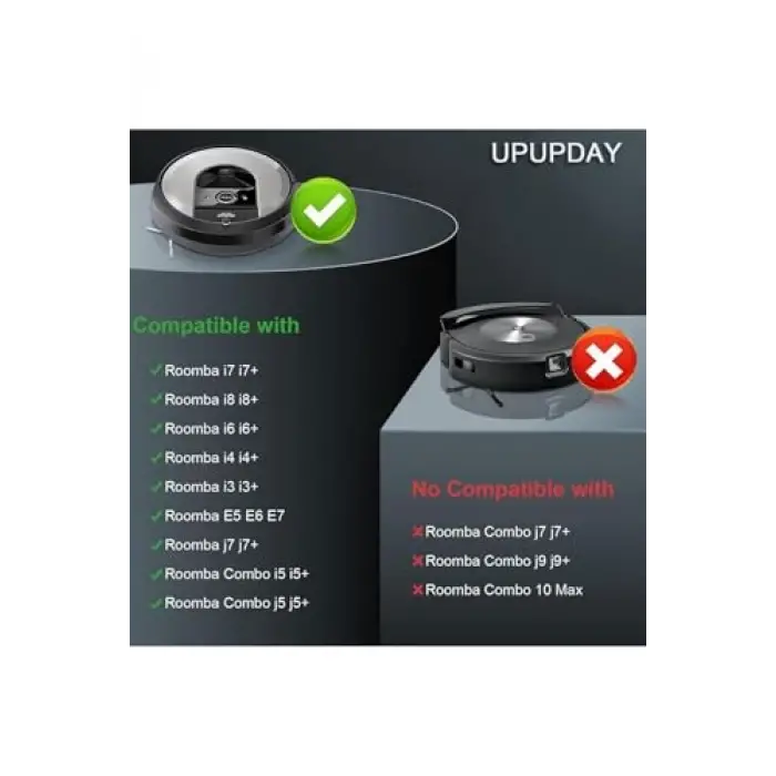 Roomba E ve İ serisi i7+i3+i4+i6+i8+ j7+/Plus, E5 E6 E7 Uyumlu Yan Fırça Yedek Parça Seti-4 Adet