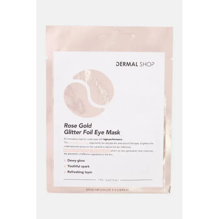 Rose Gold Glitter Foil Eye Mask 4 g