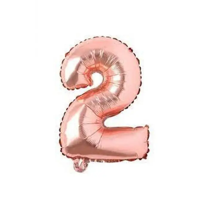 Rose Gold Rakam Folyo Balon, 2