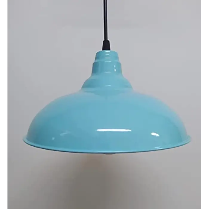 Rsylight Retro Metal Sarkıt Avize Rustik Tekli Sarkıt Açık Mavi RT8010210