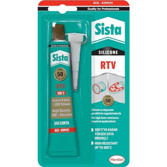 Rtv Silikon, Kırmızı, 50 g