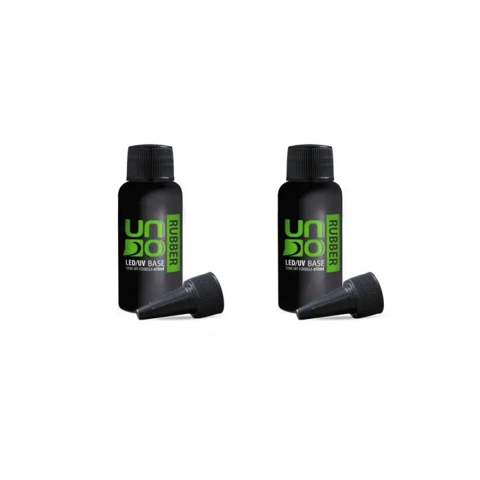 Rubber Base Coat, 50 ml, 2li Set, Şeffaf