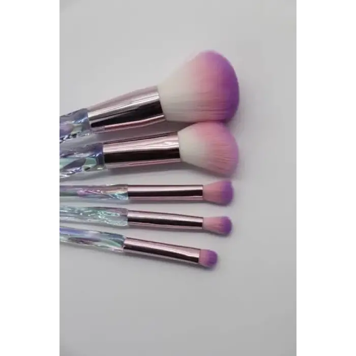 ruby face 5li Kristal Makyaj Fırça Seti (beyaz)