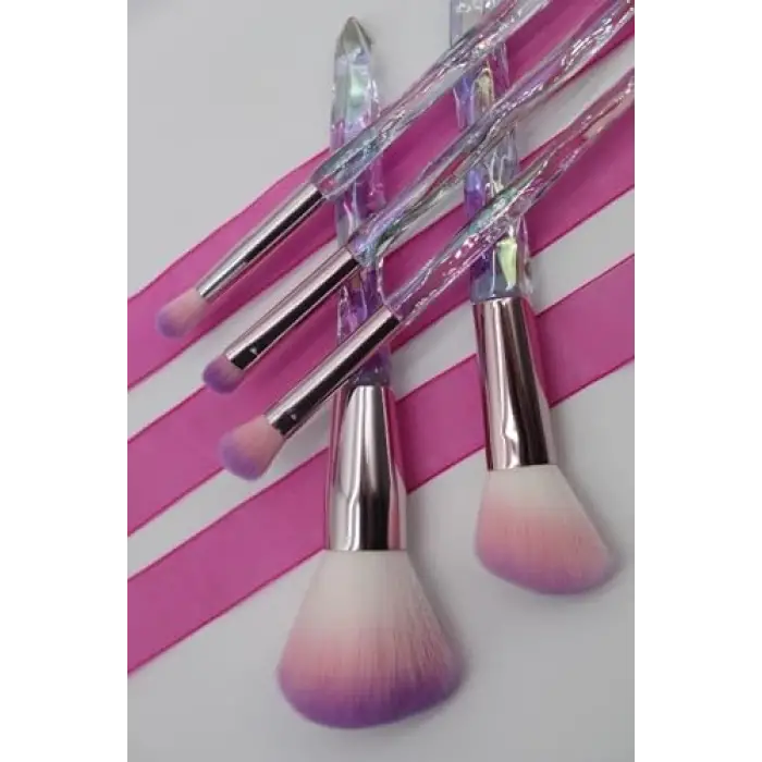 ruby face 5li Kristal Makyaj Fırça Seti (beyaz)