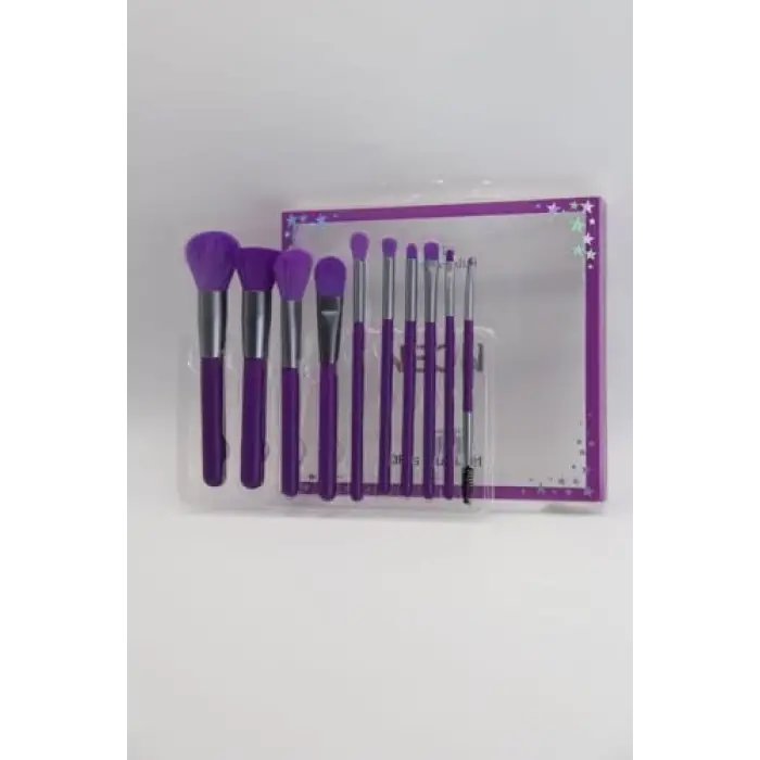 ruby face Neon 10lu Makyaj Fırça Seti (mor)