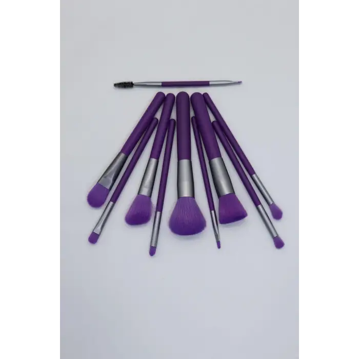 ruby face Neon 10lu Makyaj Fırça Seti (mor)