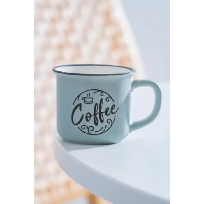 Ruby Porselen Espresso Bardağı Mavi - 115 ml