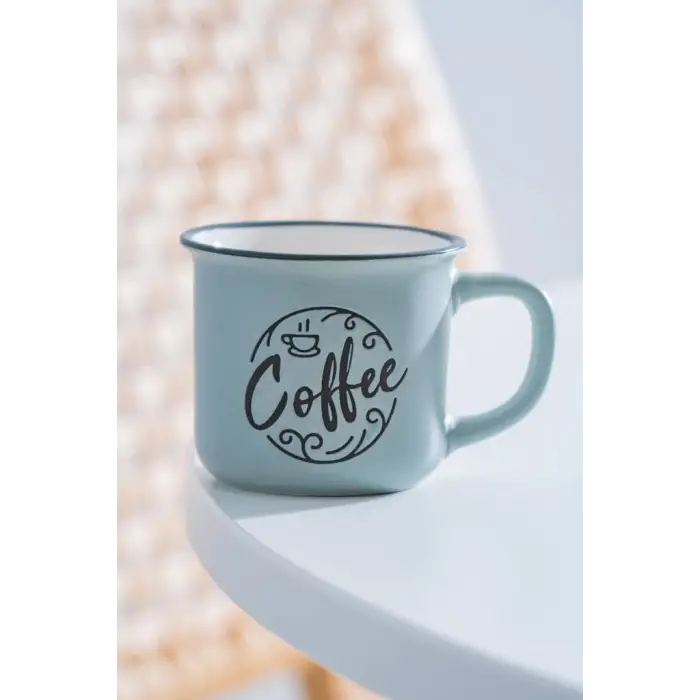 Ruby Porselen Espresso Bardağı Mavi - 115 ml