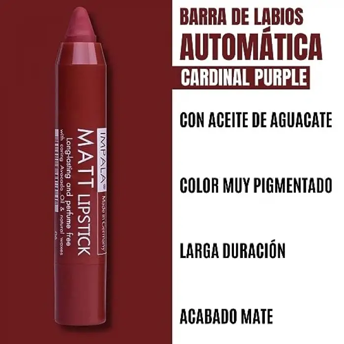 Ruj - Automatic Matt Lipstick No 06 Cardinal Purple