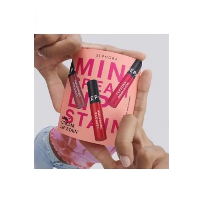 Ruj, Mini Cream Lip Stain - 3lü Bulaşmayan Kadife Bitişli Mini, Seti