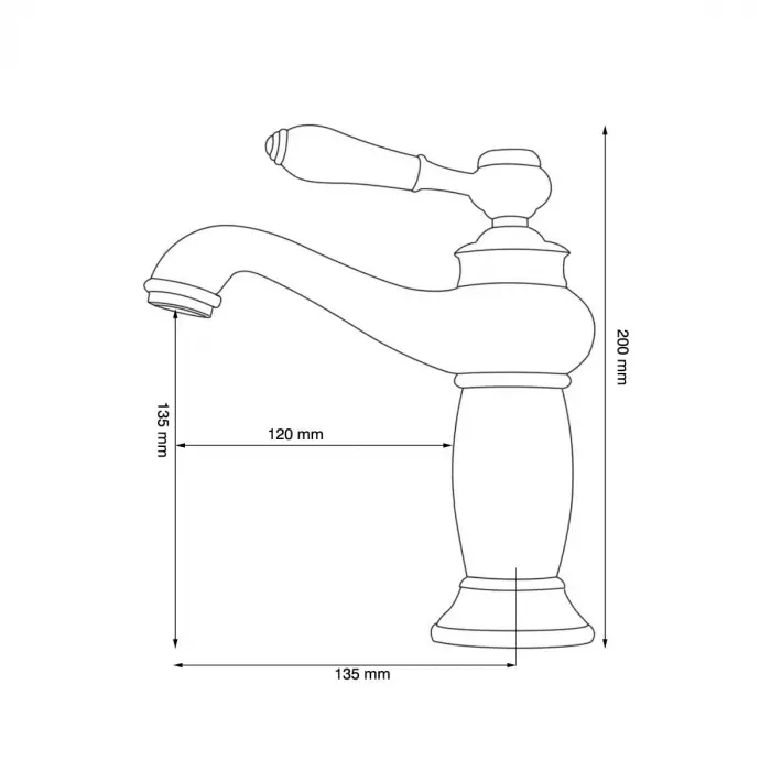 Rustik Vintage Lavabo Bataryası KLB100
