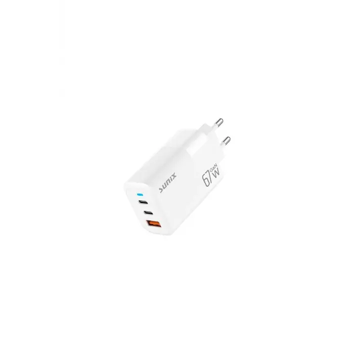 S-150 65W GaN Şarj Adaptörü, 2x USB-C ve USB-A