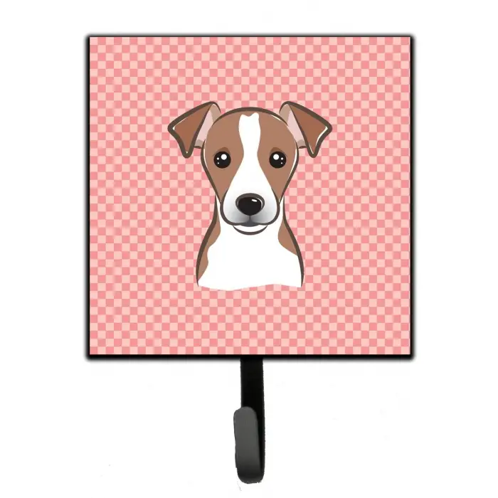 s bb1260sh4 Schachbrett Rosa Jack Russell Terrier Leine oder Schlüsselhalter; klein, Multicolor