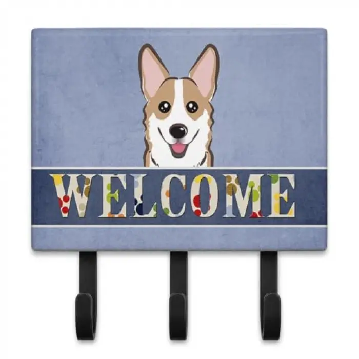 s bb1439th68 Corgi, Welcome Leine oder Schlüsselhalter, groß, Multicolor