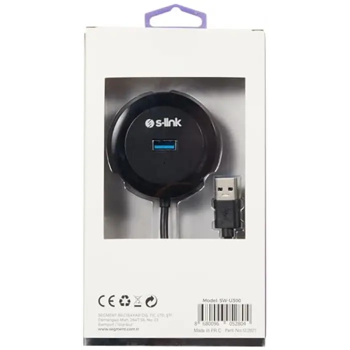 S-link SW-U300 4 Port Usb 3.0 Gri Usb Hub