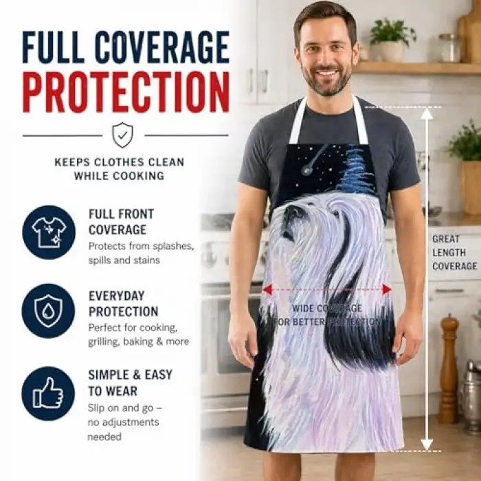 s ss8348apron Tibet Terrier Schürze, groß, multicolor