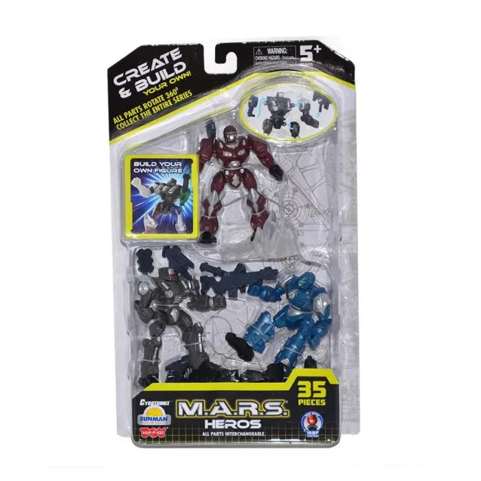 S00040930 Sun-Hpk-Figür Set M.A.R.S.Heros 3lü 35Prç.3A.