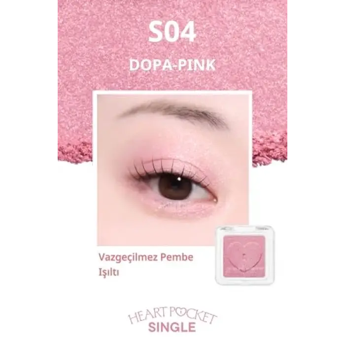 S04 Dopa-Pink ışıltılı tekli far, 111653