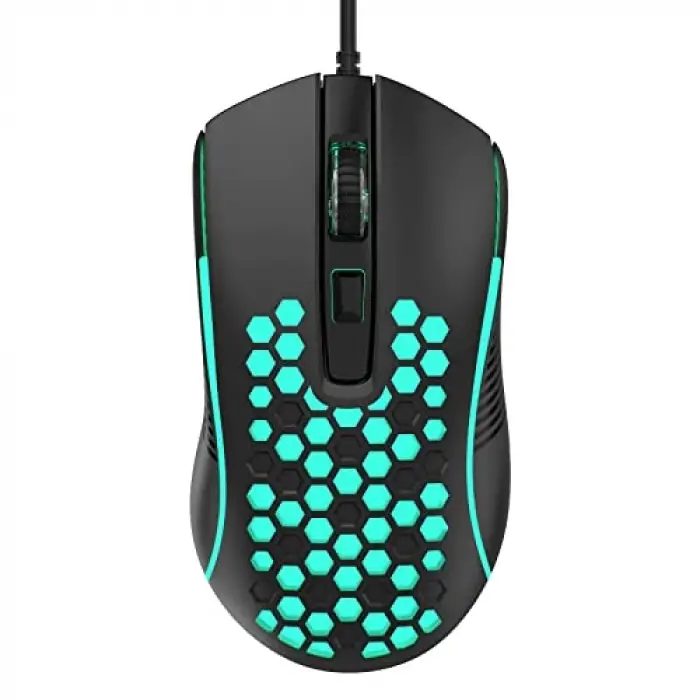S11 3600DPI RGB Optik Oyuncu Mouse, Siyah