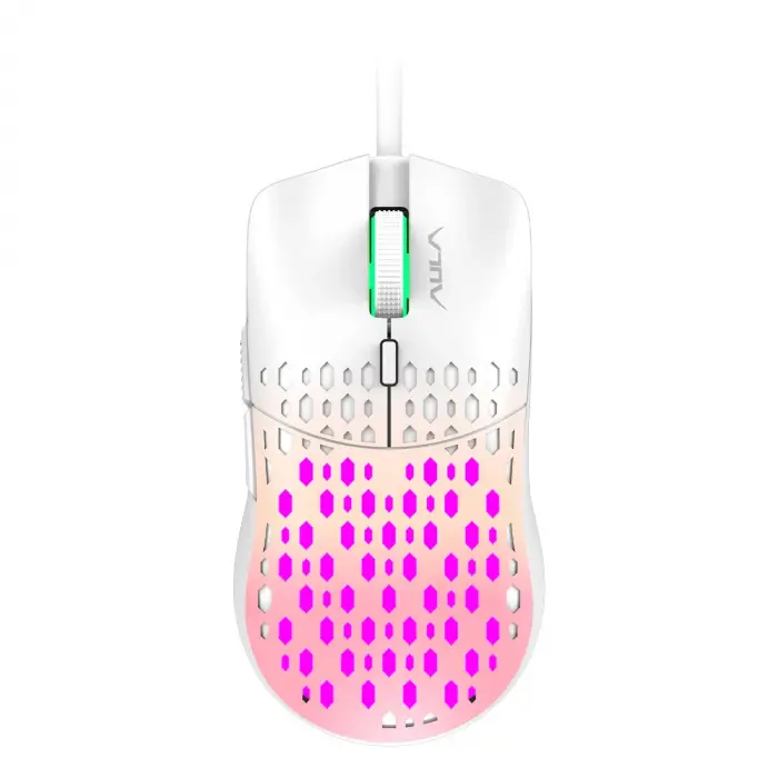 S11 Pro 3600DPI RGB Optik Gaming Mouse Pembe